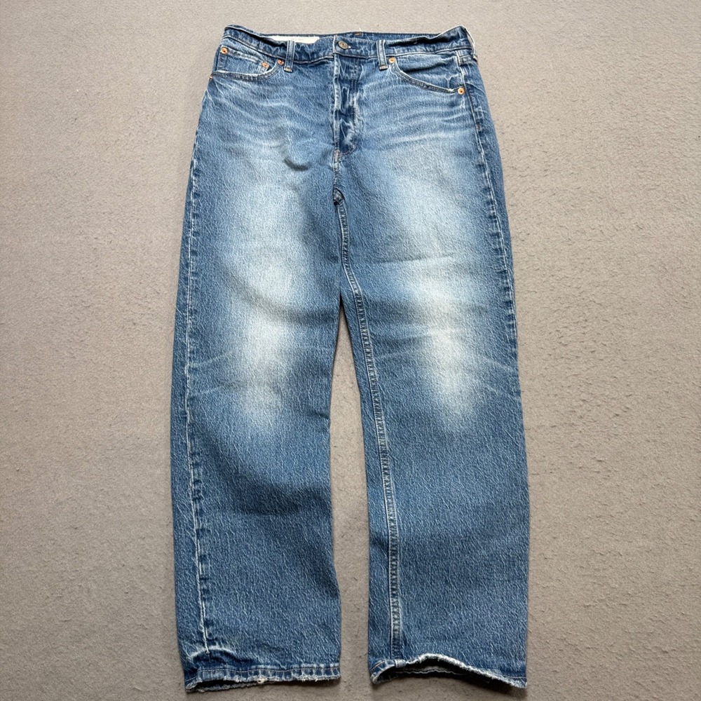 Gap Jeans Women's 30/10 Blue Denim Cheeky Straight High Rise Relaxed Medium Wash